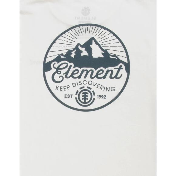Element Skateboard Men's T-Shirt Mount Badge Short Sleeve Tee in White - Picture 3 of 3